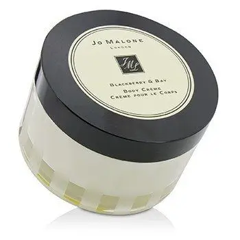 The Jo Malone Blackberry & Bay Body Creme jar on a marble vanity