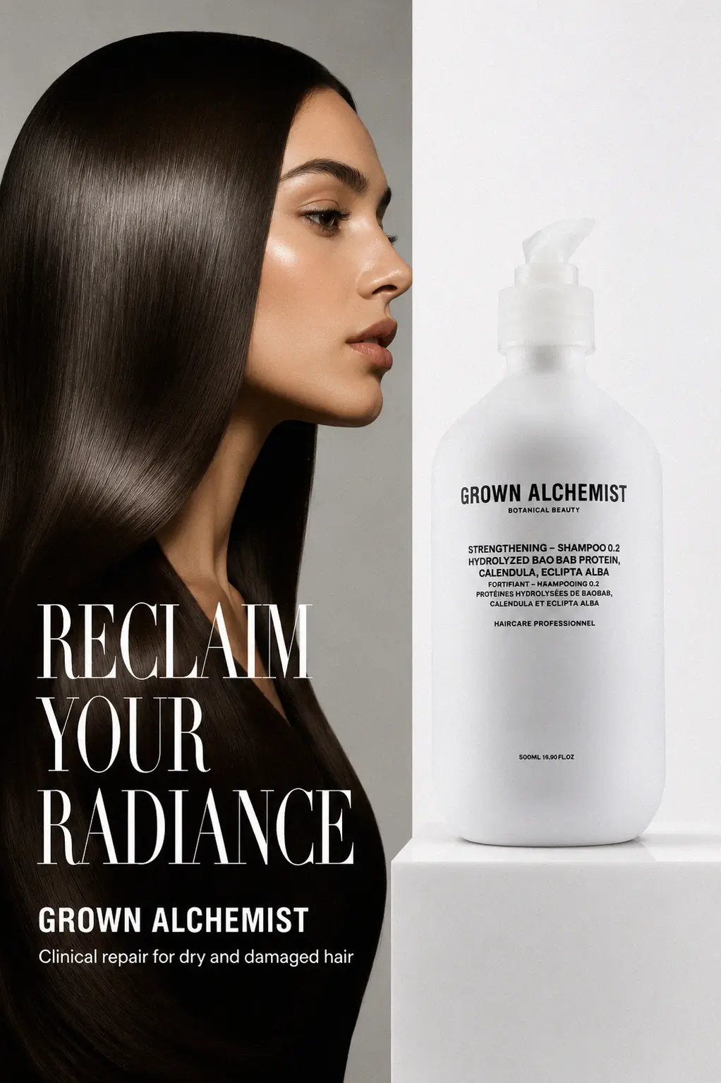Botanical repair shampoo for damaged hair