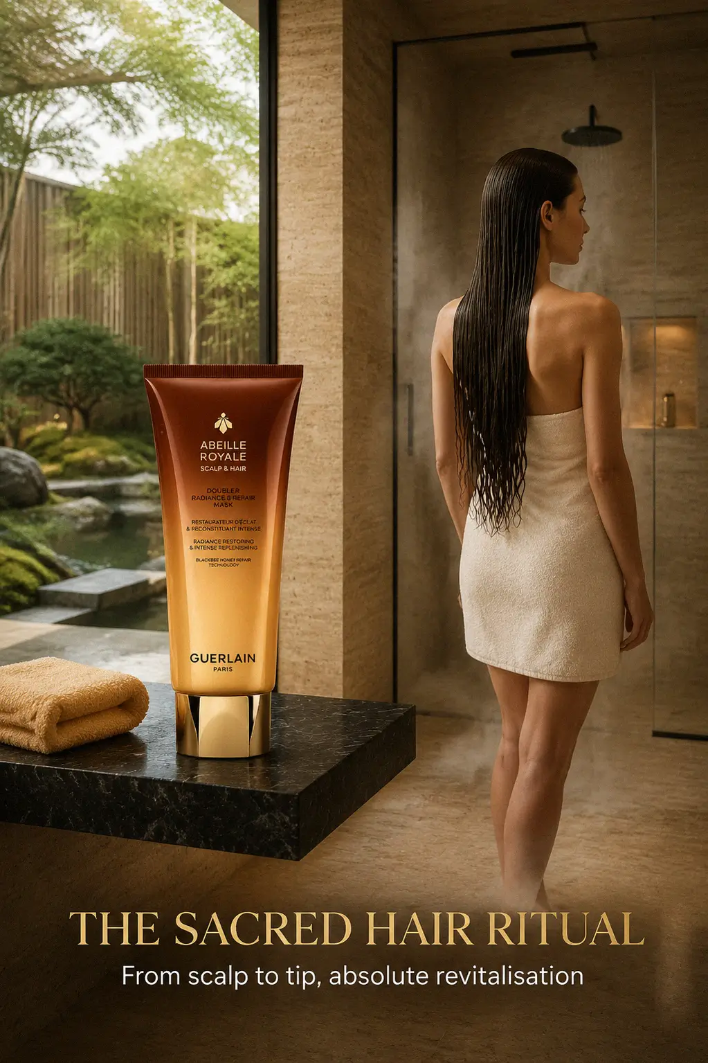 Premium hair repair mask texture