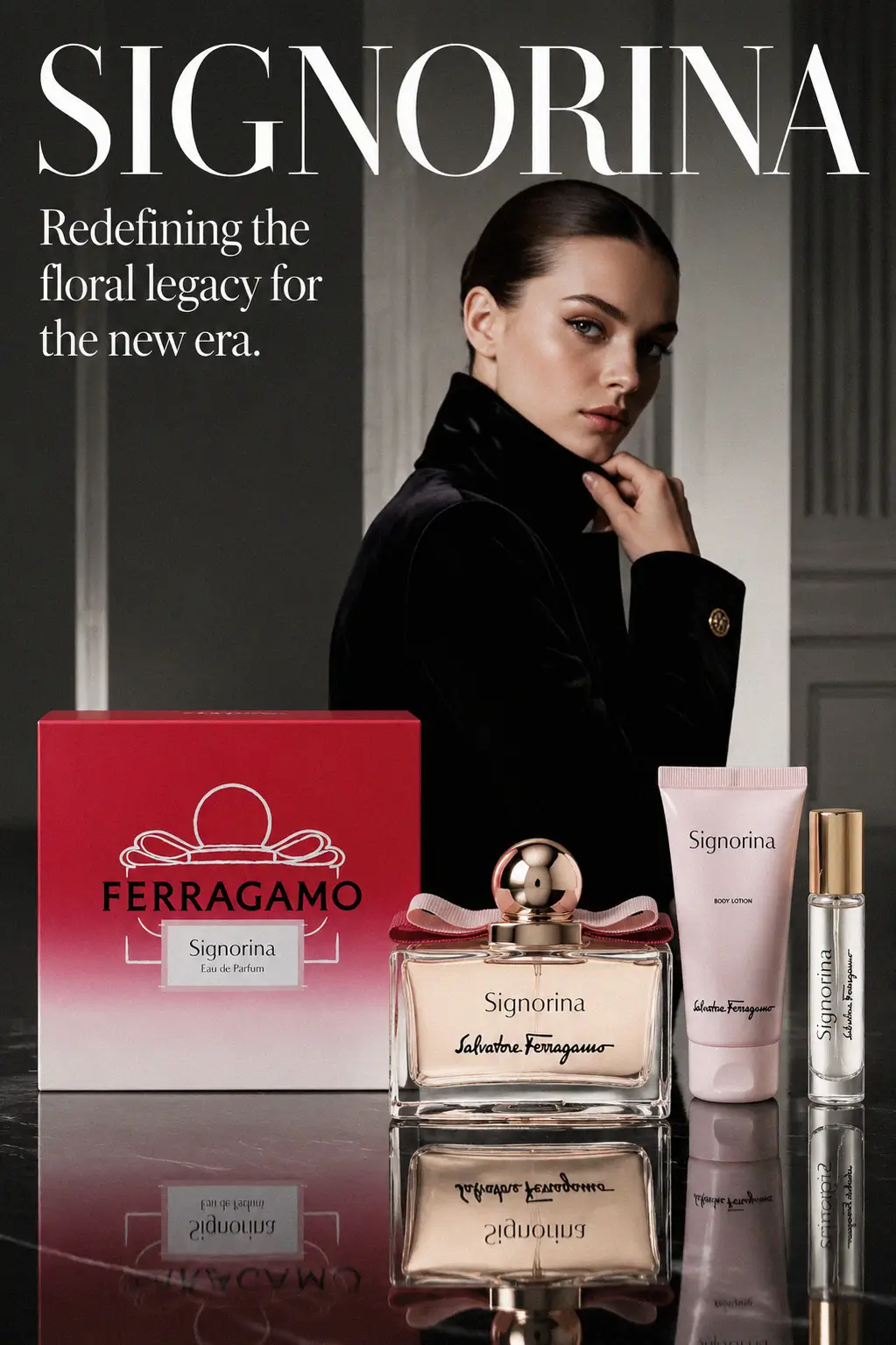 Salvatore Ferragamo Signorina perfume bottle design