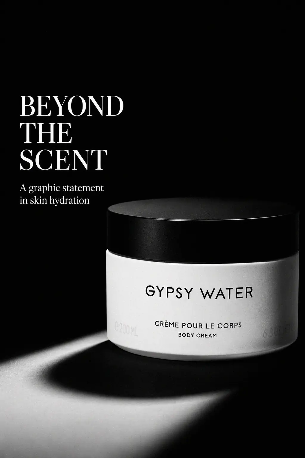 The elegant application of Byredo Gypsy Water Body Cream