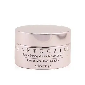 Chantecaille Rose De Mai Cleansing Balm on a marble vanity