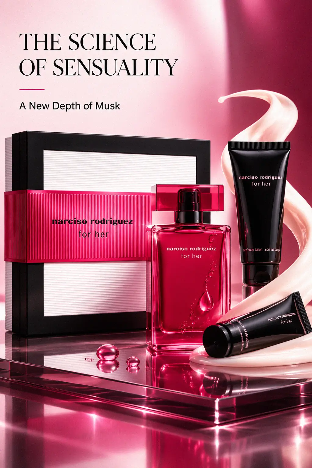 Narciso Rodriguez luxury fragrance gift set for her