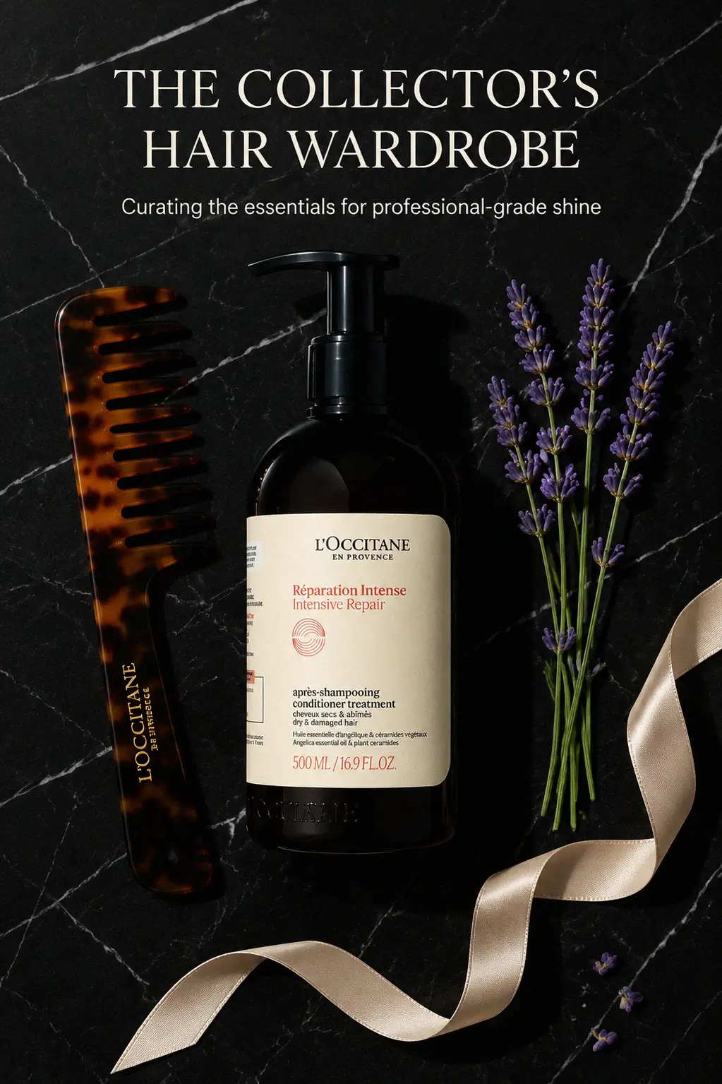 Luxury hair conditioner bottle