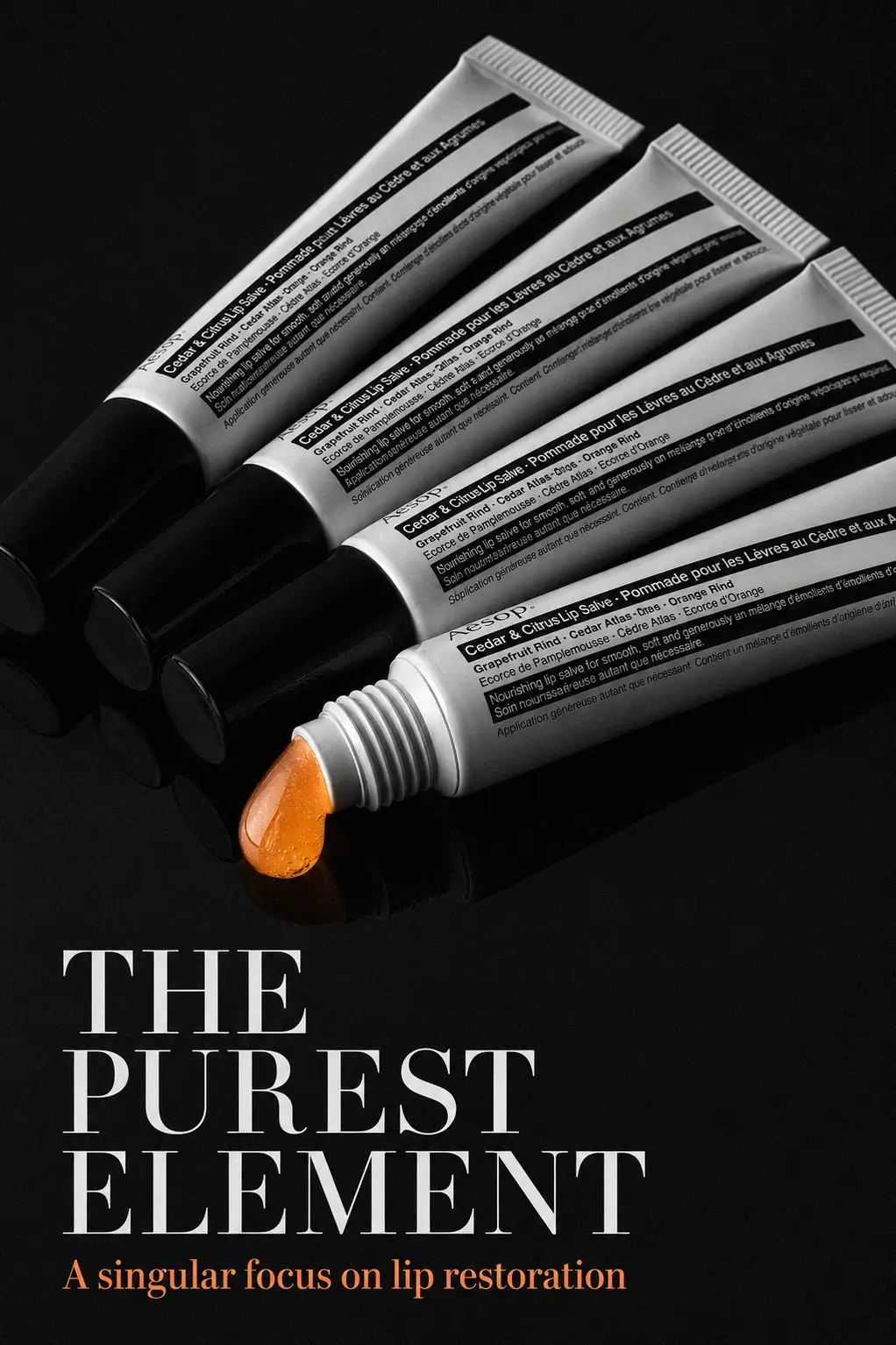 Subtle shine lip balm application for a polished look