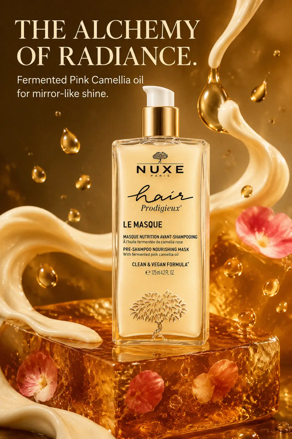 Luxury pre-shampoo mask for high shine