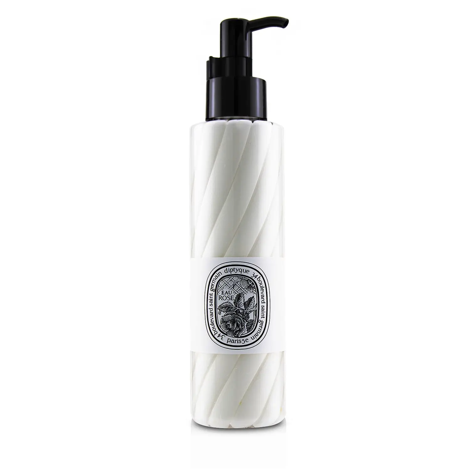 Diptyque Eau Rose Hand and Body Lotion on a luxury vanity