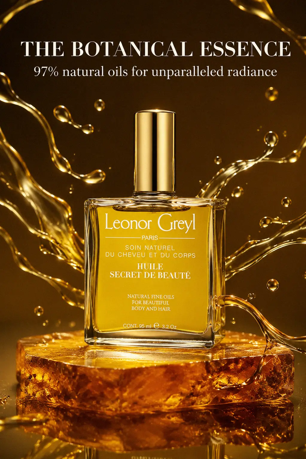 Luxury vanity oil for hair and body