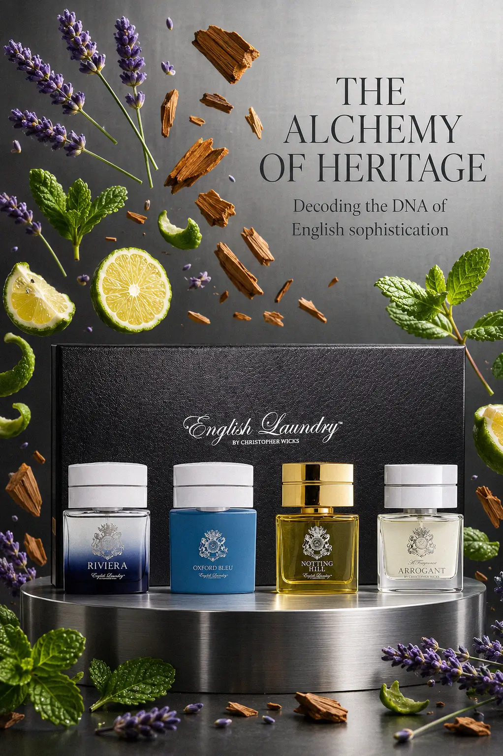 English Laundry Perfume Mini Gift Set For Men 4 piece collection