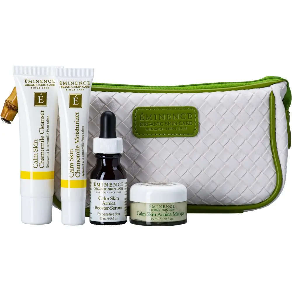 The Eminence Calm Skin Starter Set for sensitive skin routines