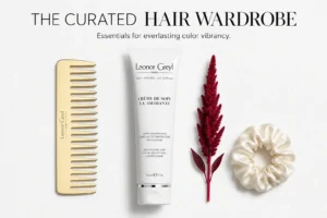 A sleek 150ml white tube of Leonor Greyl Paris Crème de Soin à l'Amarante on a clean vanity.