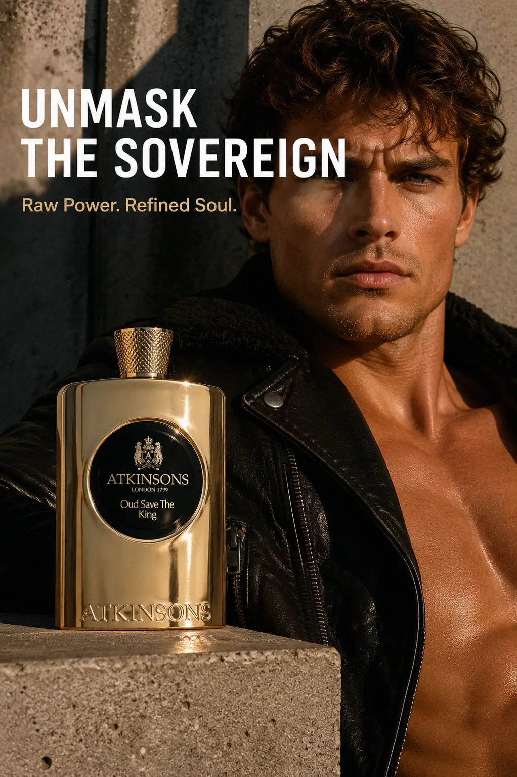Close up of the oud and sandalwood elements in perfume