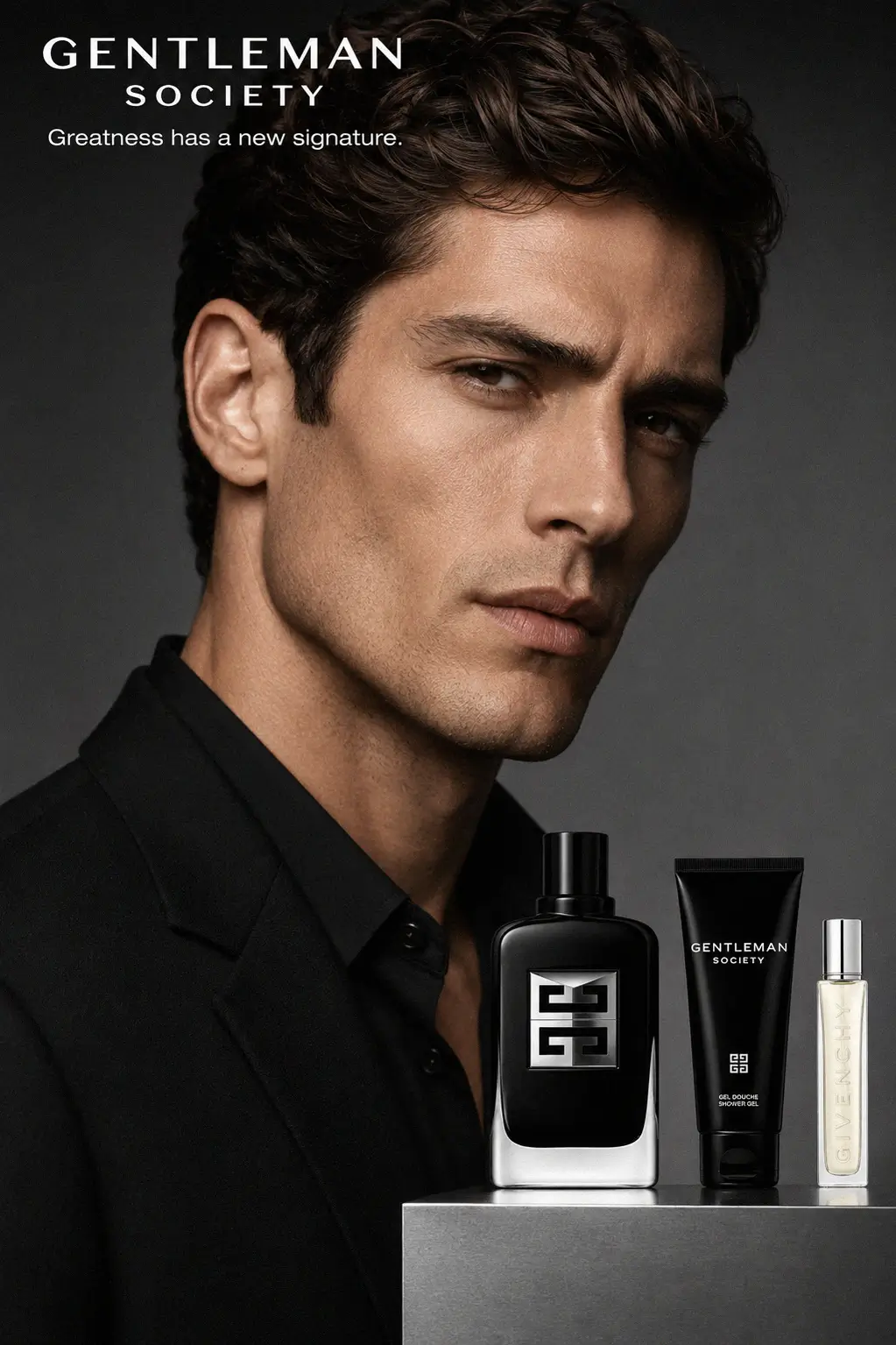 The Givenchy fragrance set including shower gel and travel spray