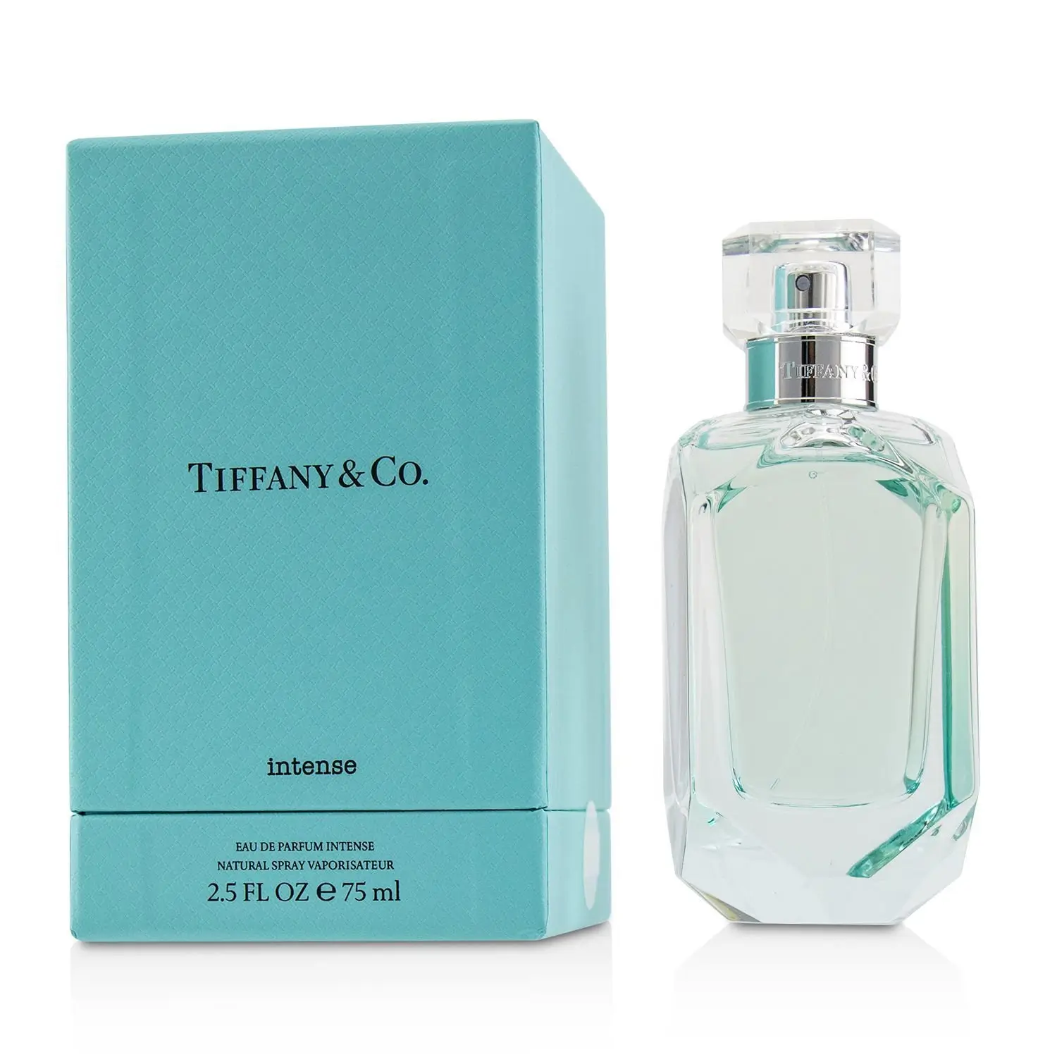 The sophisticated bottle of Tiffany & Co. Intense Eau de Parfum