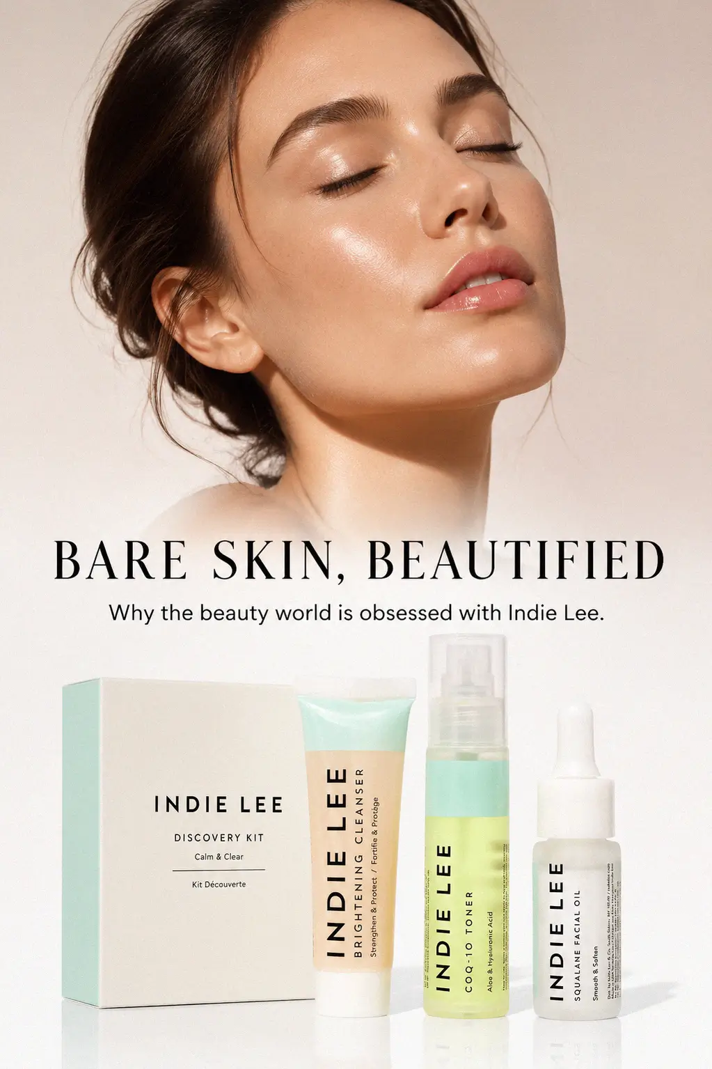 Indie Lee skincare ritual for travel