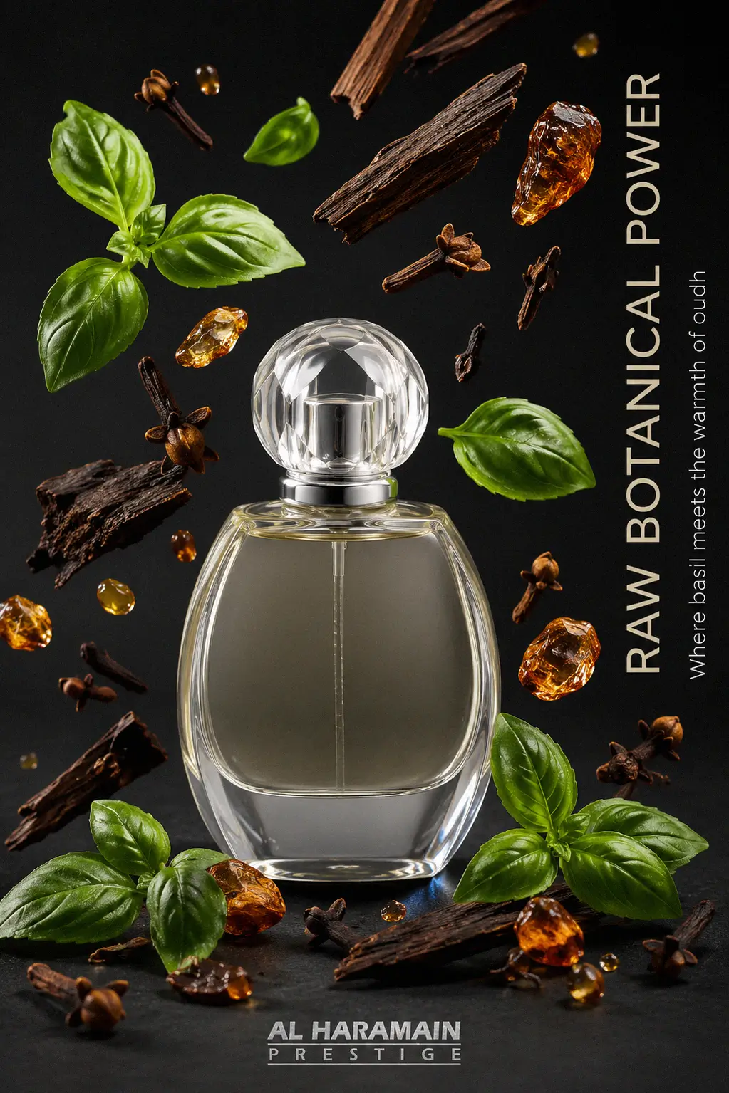 Woody and spicy texture of the Al Haramain perfume