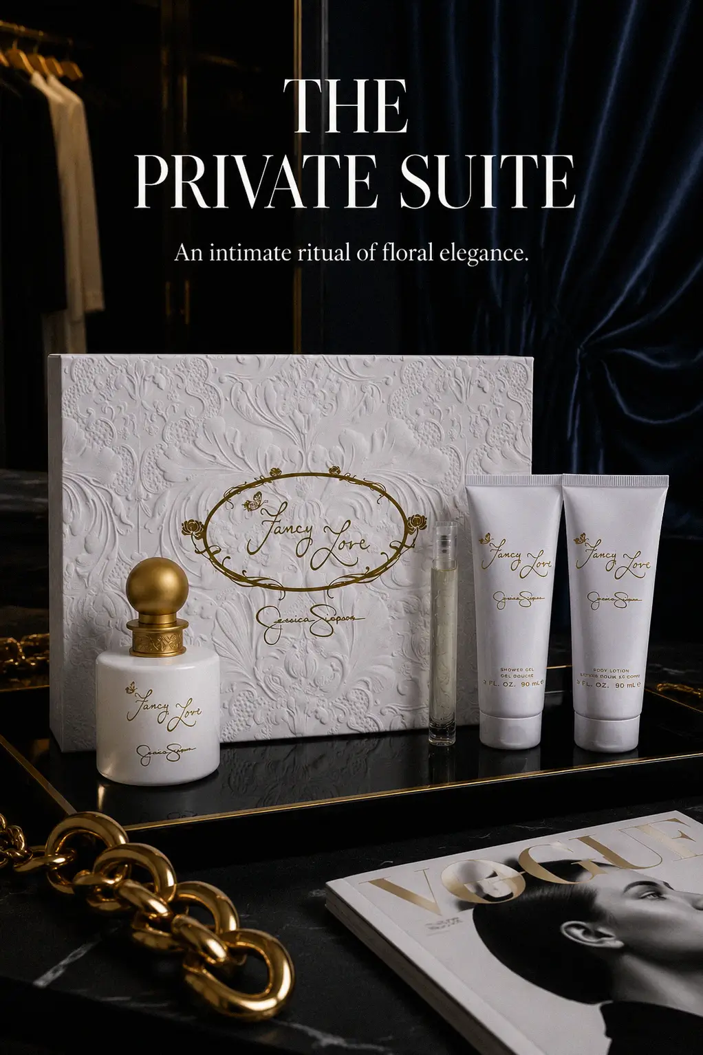 Sparkling notes of the Fancy Love perfume collection