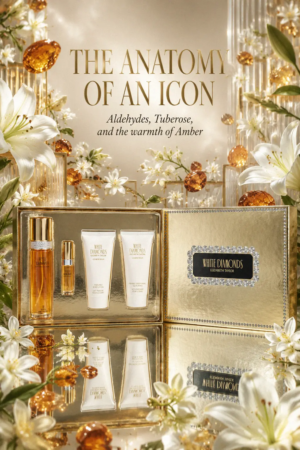 Unforgettable Elegance 4 Piece White Diamonds Luxury Perfume Gift Set
